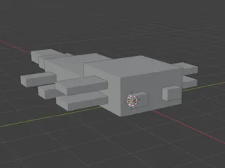 low poly axolotl
