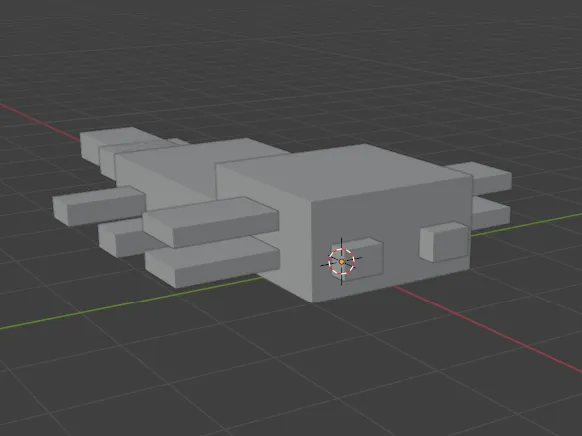 low poly axolotl