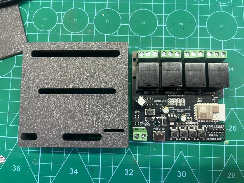 Integrated with Mijia's smart switch relay 4-way module housing by user ...