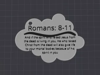 Bible verse keychain