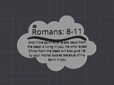 Bible verse keychain