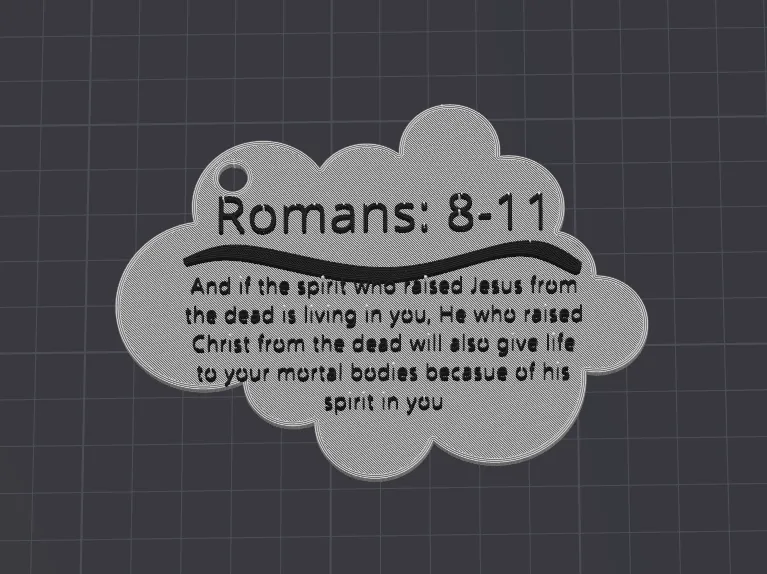 Bible verse keychain
