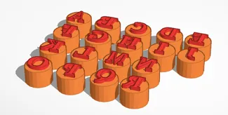 Alphabet Stamps for mock-up