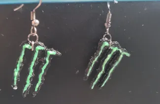 Boucle d'oreille Monster energy