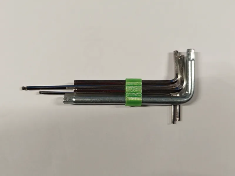 Compact allen key organizer