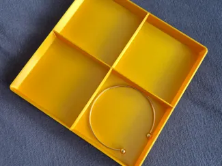 4er Try Quadratisch für Schmuckkästchen 