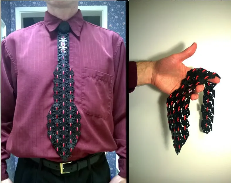 100% 3D Printed Hex Tie
