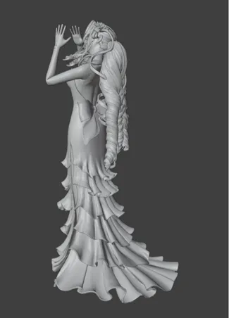 Final Fantasy 7 - Aerith Alone - Posed - Kissing