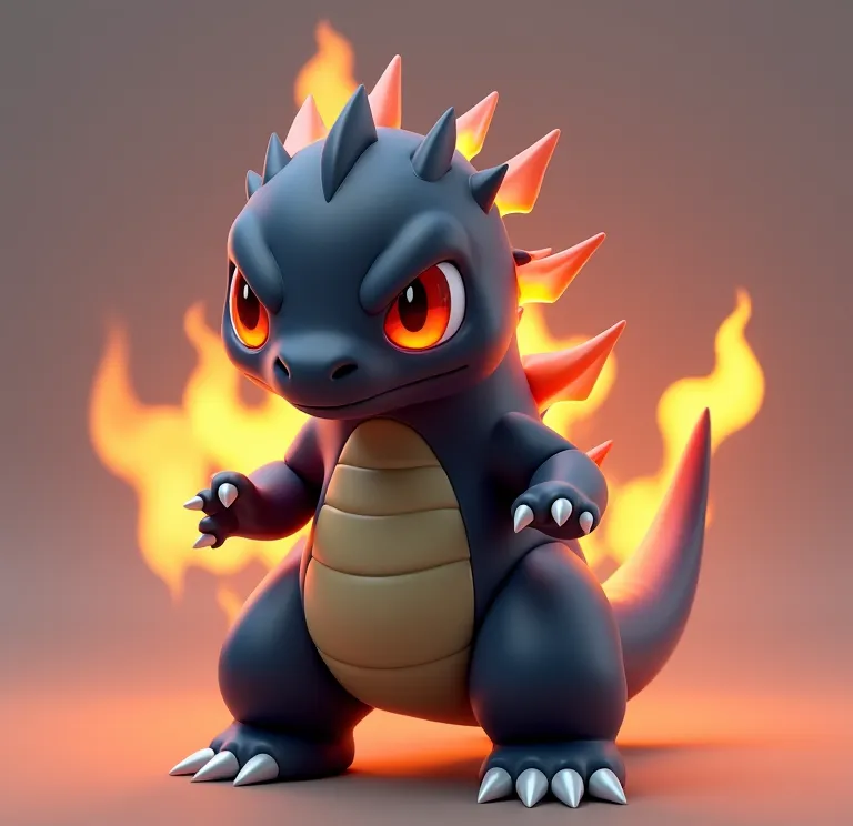 cute fire demon