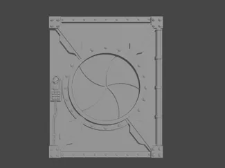 Necromunda Bulkhead door 