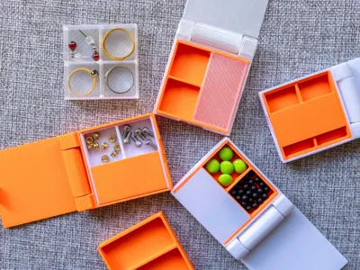 Hinged Box | Medicine Box | Jewelry Box | Small Parts Box