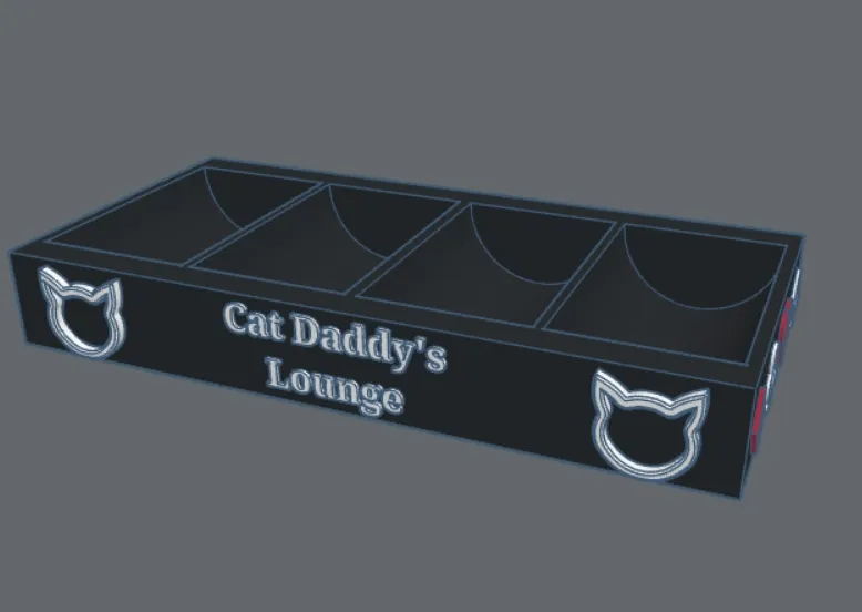 Cat Daddys Lounge Poker Chip Holder
