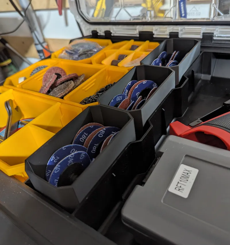 Toughbuilt Stacktech Wide Organizer Center Bins
