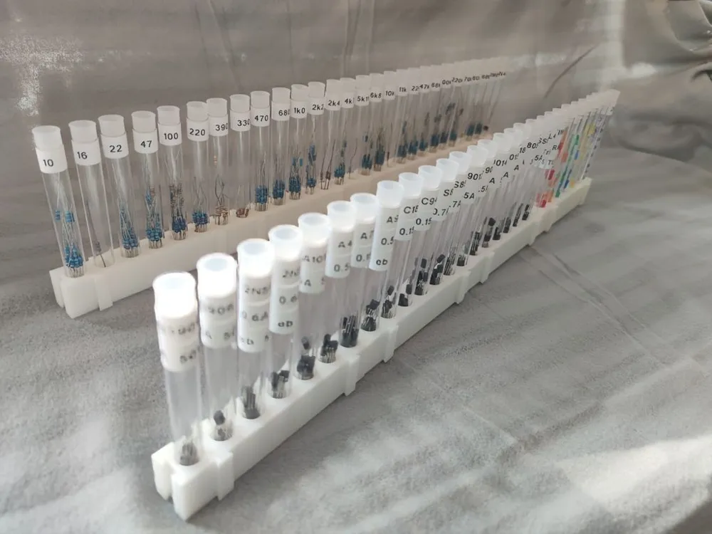 Expandable Test Tube Rack for small object storage by Zeiberstein ...