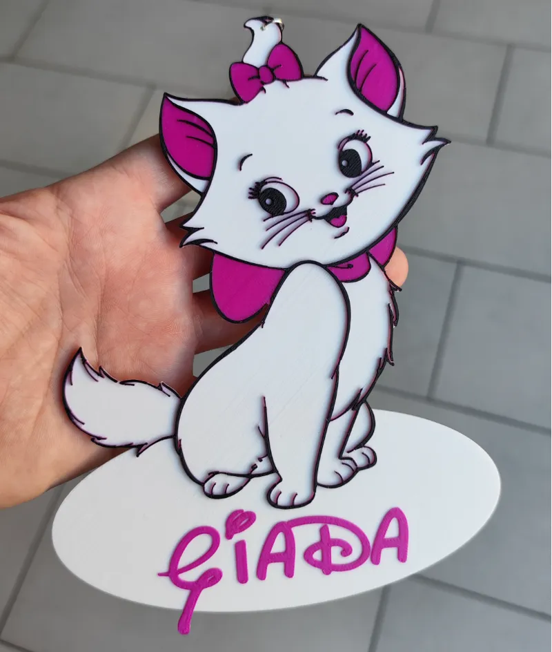 Fiocco Nascita Minou personalizzabile, NO AMS