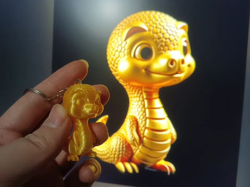 金蛇钥匙扣 十二生肖 蛇年大吉 巳巳如意