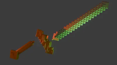 Minecraft Sword (From A Minceraft Movie) | Modular
