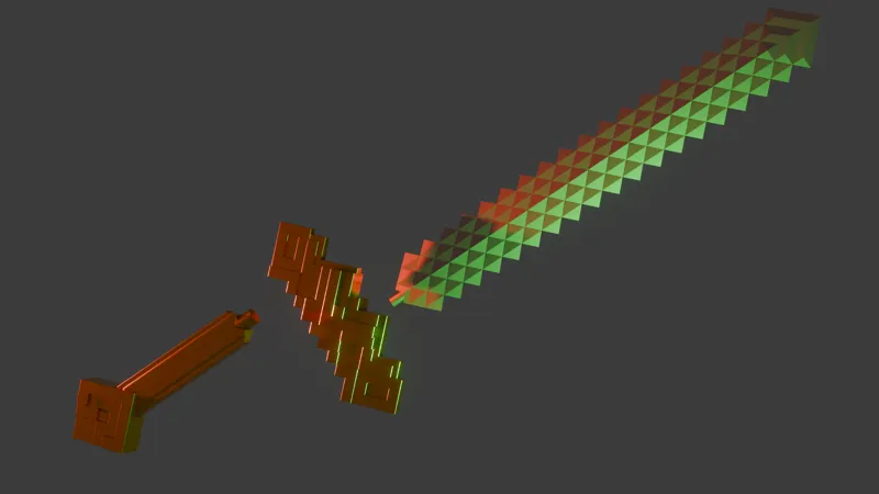 Minecraft Sword (From A Minceraft Movie) | Modular