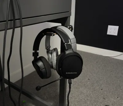 Headphone holder for Ikea Alex desk