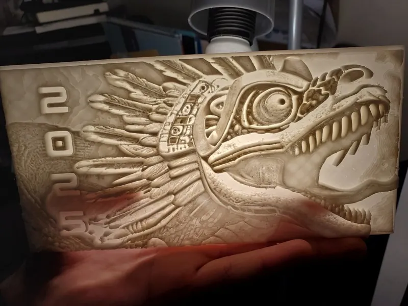 Litho Chinese New Year  Quetzalcoatl 2025