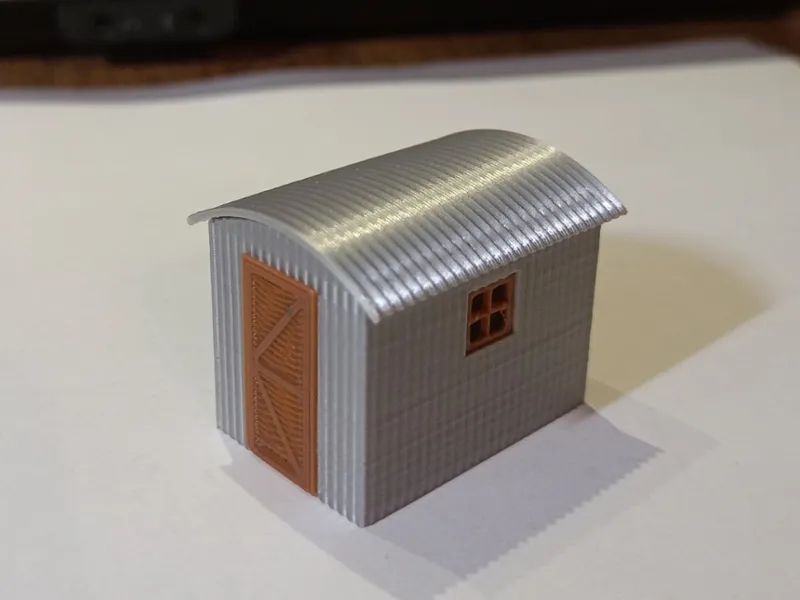 Kleine Wellblechhütte in H0 / 1:87