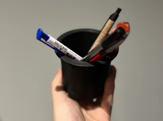 Container for desk grommet hole