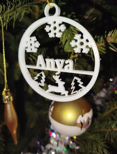 personalized Christmas ornament