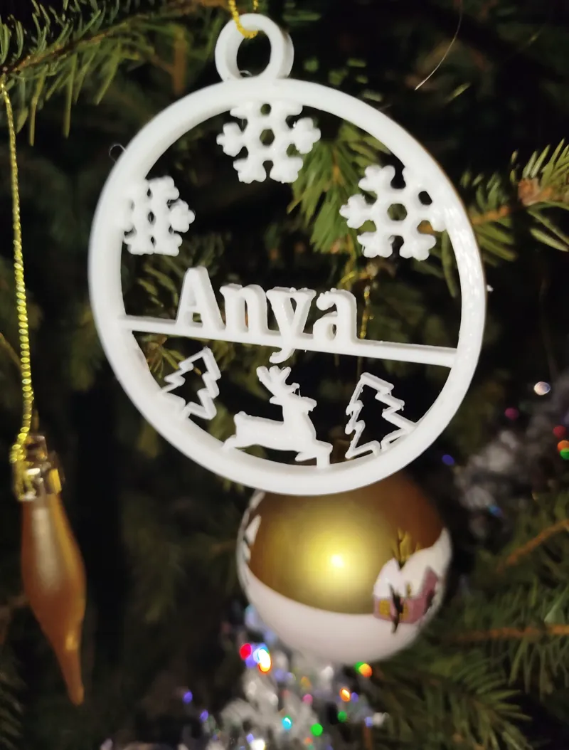 personalized Christmas ornament