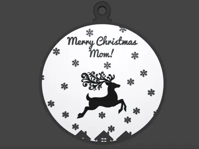 "Merry Christmas Mom" Ornament