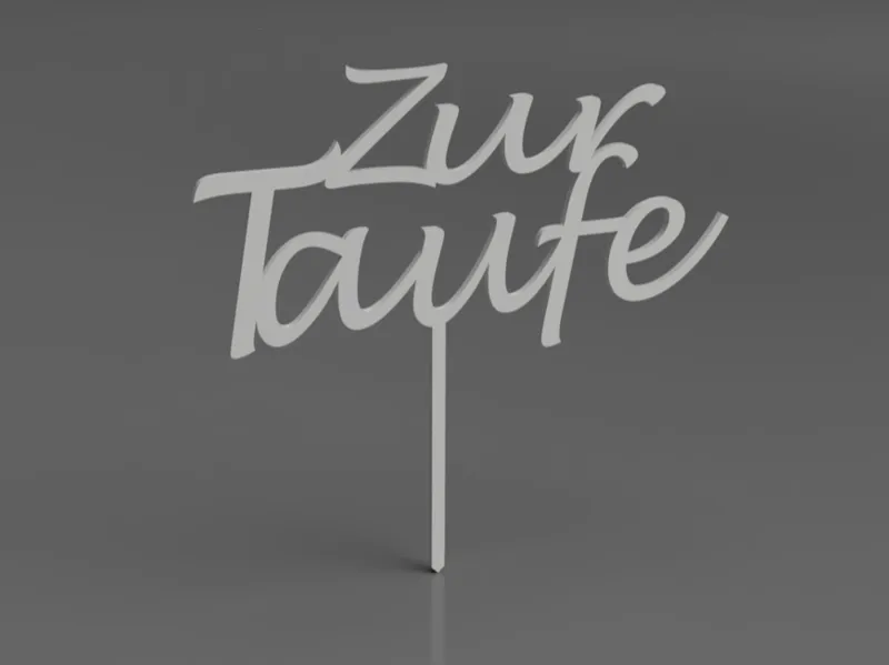 Caketopper Zur Taufe
