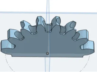 half gear pen holder