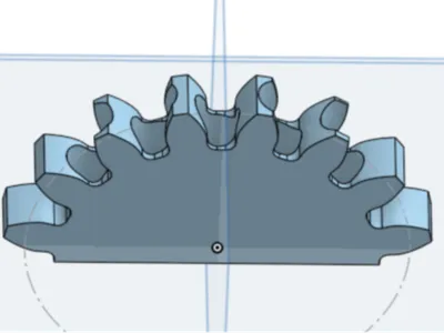 half gear pen holder