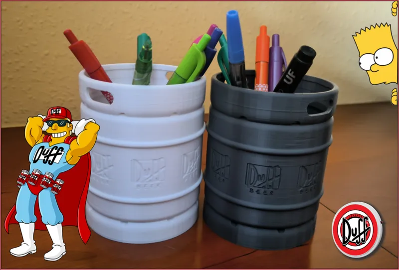Barrel beer duff pencil holder