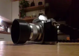 Olympus 45mm f1.8 lens hood