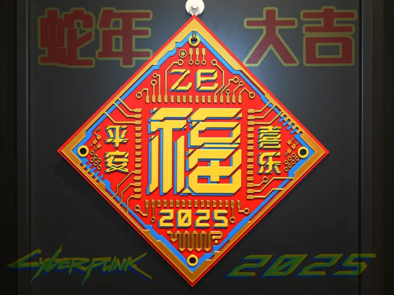 蛇年福贴/赛博朋克/平安喜乐