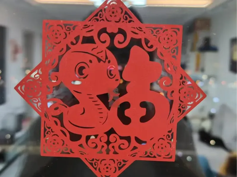 小蛇窗花
