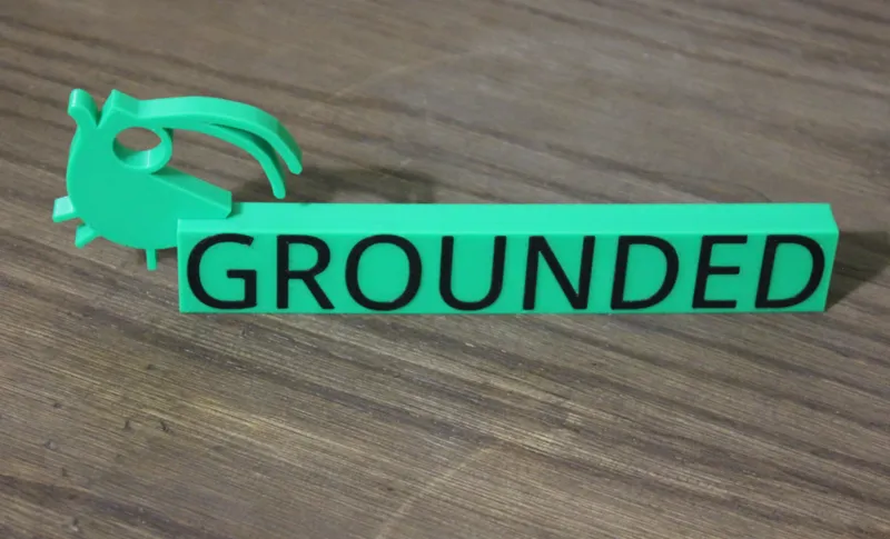 Grounded Sign with Aphid