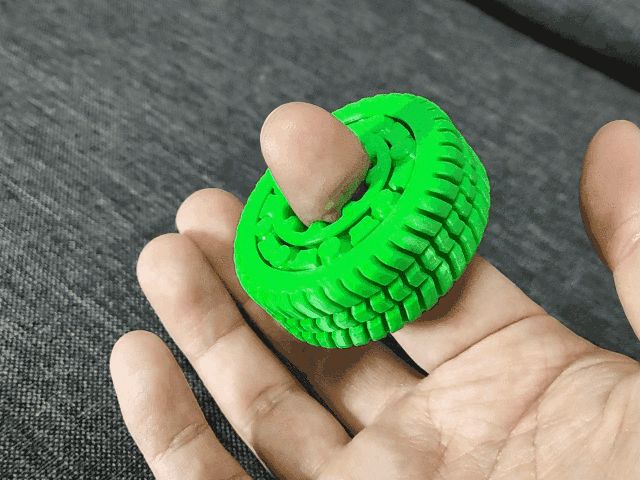 仿轮胎解压玩具，越转越丝滑