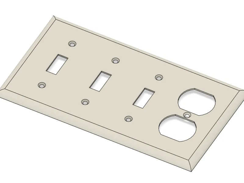 4-Gang 3-Switch 1-Plug