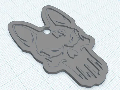 keychain K9 dog
