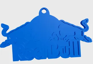 Red bull keychain