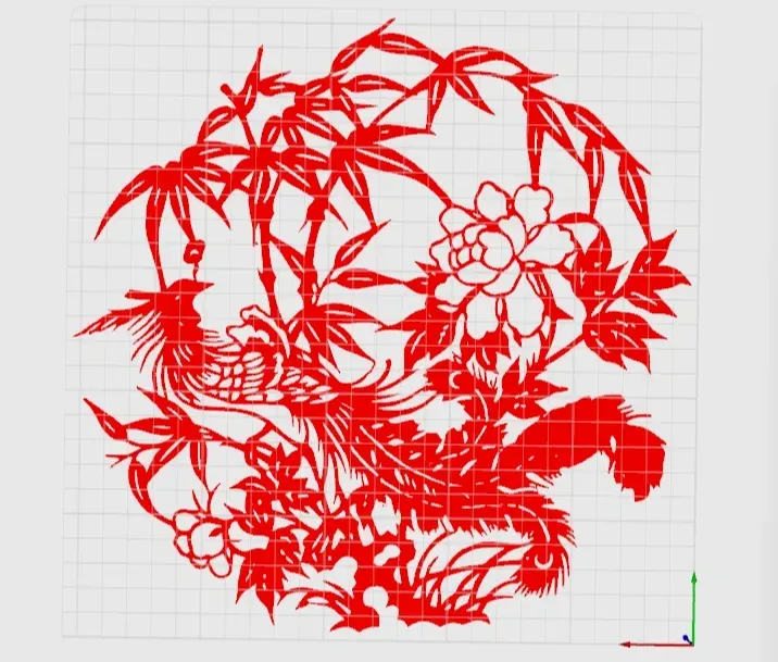 窗花 凤凰