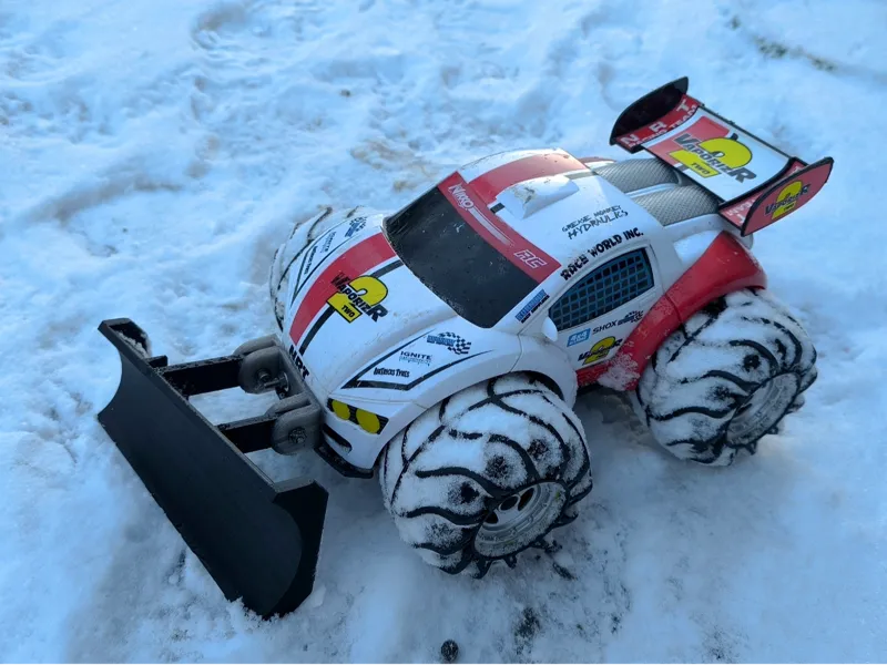 Snow plow for NIKKO RC VaporizR 2