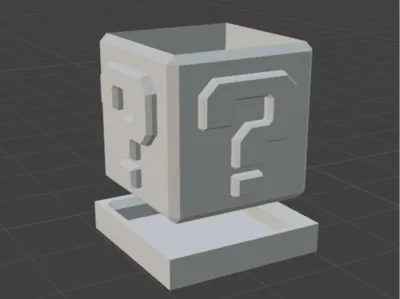 Super Mario Question Mark Planter