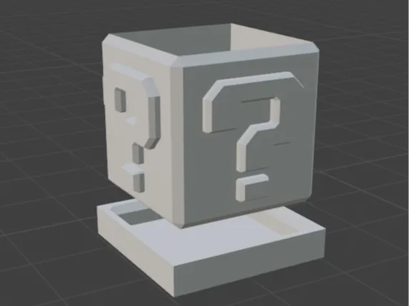 Super Mario Question Mark Planter