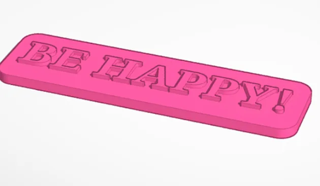 Be Happy! Fridge magnet