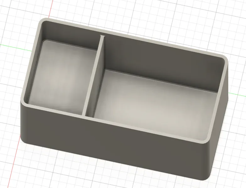 Divided Process Box Asymmetrically divided box by maker.bamboo - MakerWorld