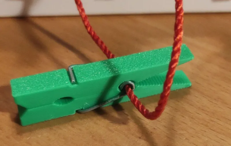 Christmas calendar clothes-peg