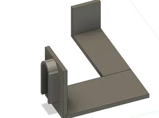 Fridge shelf support