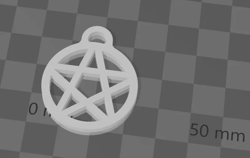 5 point star charm